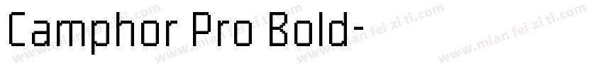 Camphor Pro Bold字体转换